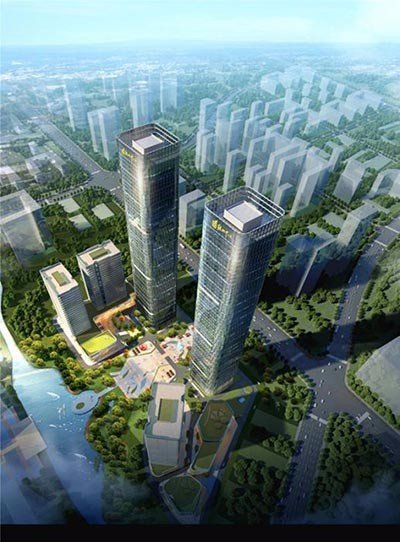 绿地中心效果图
